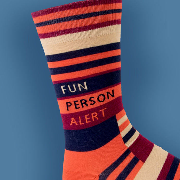 Fun Person Alert Men's Socks - Unique Gift by Blue Q
