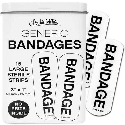 Generic Bandages - Unique Gift by Archie McPhee