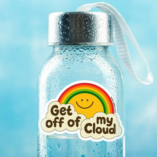 Get Off Of My Cloud Rainbow + Sunshine Sticker - Unique Gift by Lucky Horse Press