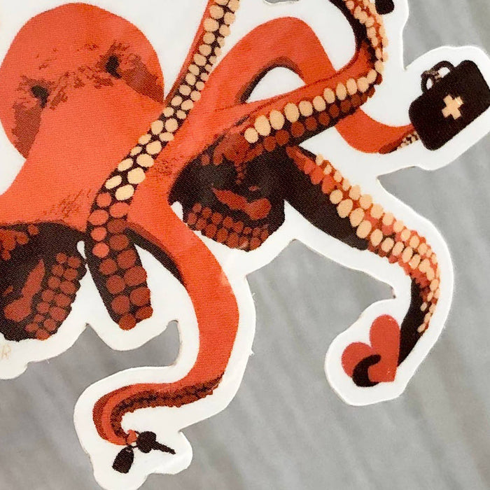 Get Sh*t Done Multi-Tasking Octopus Sticker - Unique Gift by Modern Printed Matter