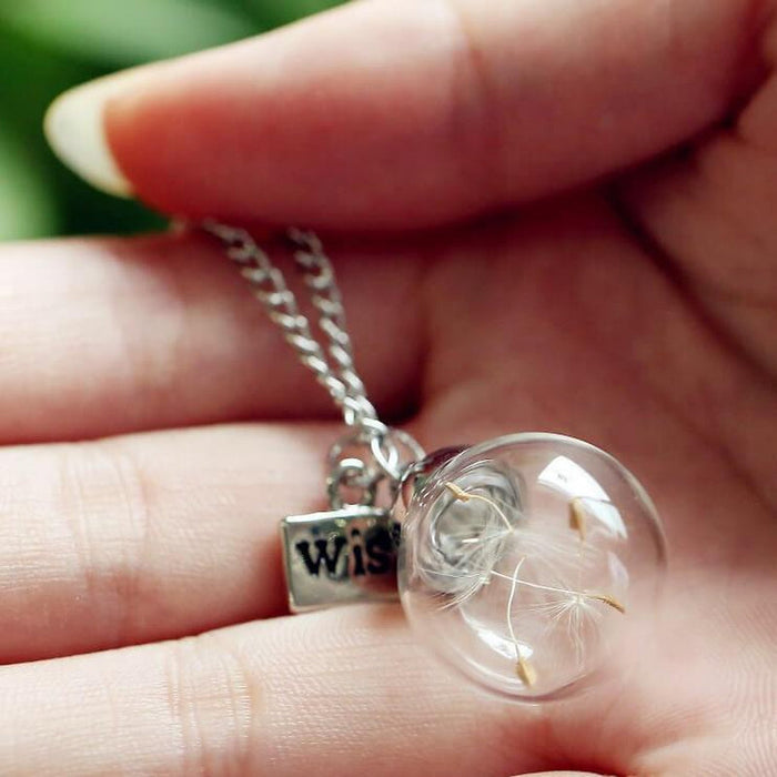 Global Wishes Dandelion Necklace - Unique Gift by Exclusive