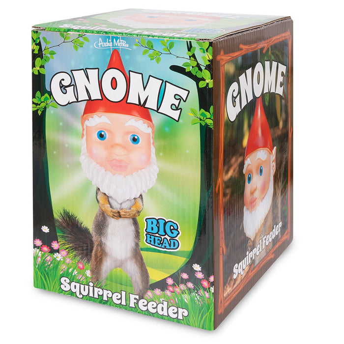 Gnome Squirrel Feeder - Unique Gift by Archie McPhee