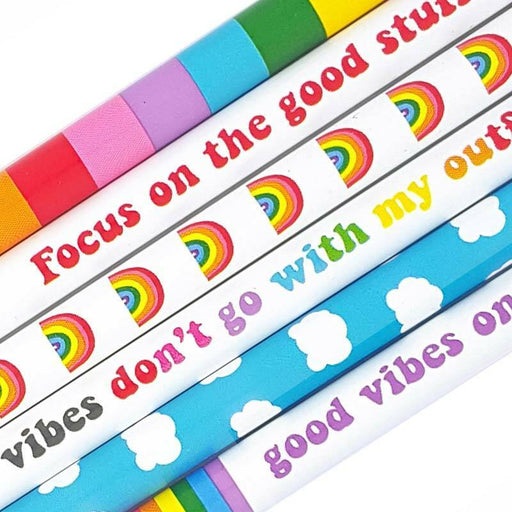 Good Vibes Only Pencil Set - Unique Gift by Snifty
