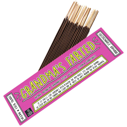 Grandma's Farted Funny Smells Incense Sticks - Unique Gift by Go La La