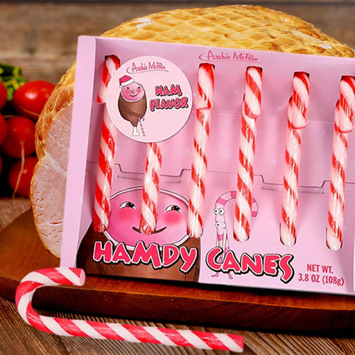 Ham Flavored Candy Canes - Unique Gift by Archie McPhee