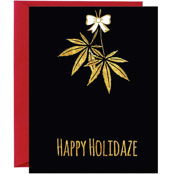 Happy Holidaze Christmas Card - Unique Gift by Smitten Kitten