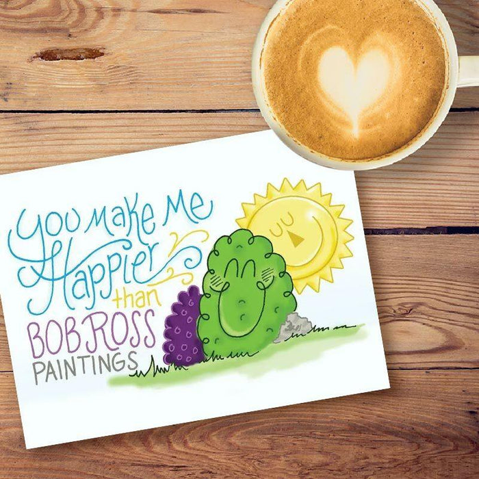 Happy Little Bush Greeting Card - Unique Gift by Praxis Design Studio