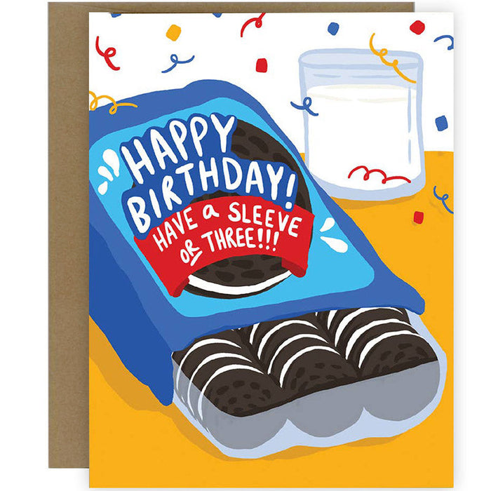 Have A Sleeve Or Three Birthday Card - Unique Gift by Kat French Design
