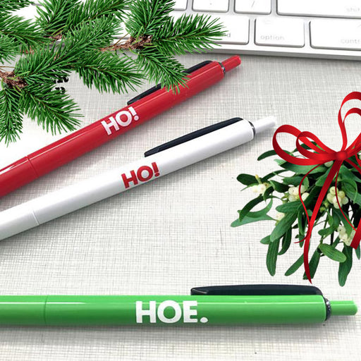 Ho! Ho! Hoe. Christmas Pen Set - Unique Gift by Whiskey River Soap Co.