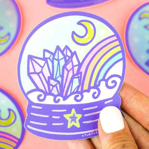 Holographic Crystal Ball Fortune Teller Sticker - Unique Gift by Turtle's Soup