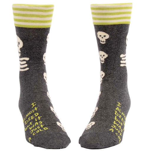 I Almost Died But It Was Just A Cold Men's Socks - Unique Gift by Blue Q