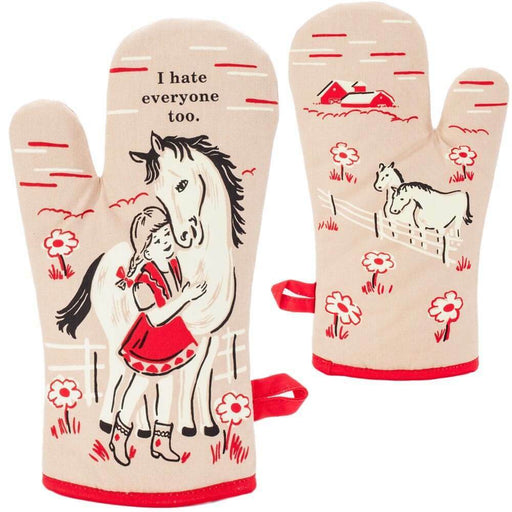 I Hate Everyone Too Oven Mitt - Unique Gift by Blue Q