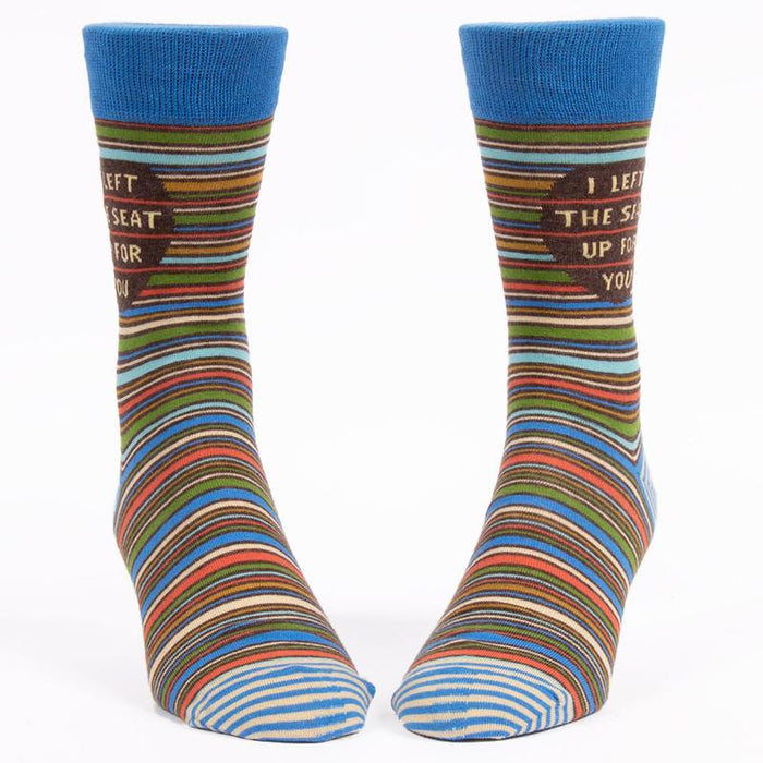 I Left The Seat Up For You Men's Socks - Unique Gift by Blue Q