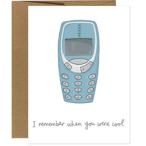 I Remember When You Were Cool Birthday Card - Unique Gift by You`ve Got Pen On Your Face