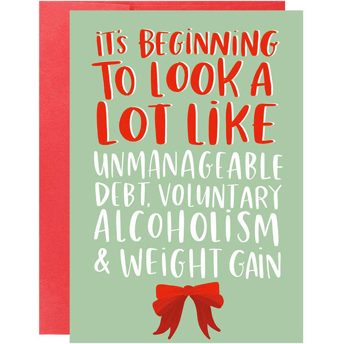 It's Beginning to Look a Lot Like Christmas Greeting Card - Unique Gift by Lucy Maggie Designs