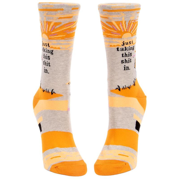 Just Taking This Shit In Socks - Unique Gift by Blue Q