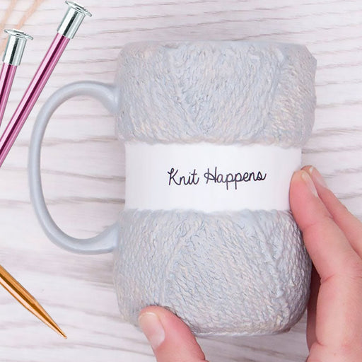 Knit Happens Knitting Mug - Unique Gift by Boxer Gifts