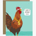 Lit Gangsta Rooster Birthday Card - Unique Gift by Modern Printed Matter