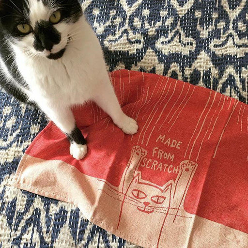 Made From Scratch Cat Dish Towel - Unique Gift by Blue Q