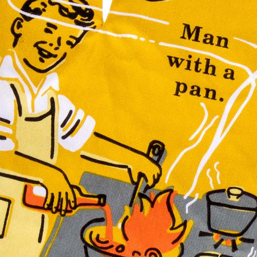 Man With A Pan Oven Mitt - Unique Gift by Blue Q