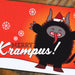Merry Krampus Christmas Card - Unique Gift by Tiny Bee Cards