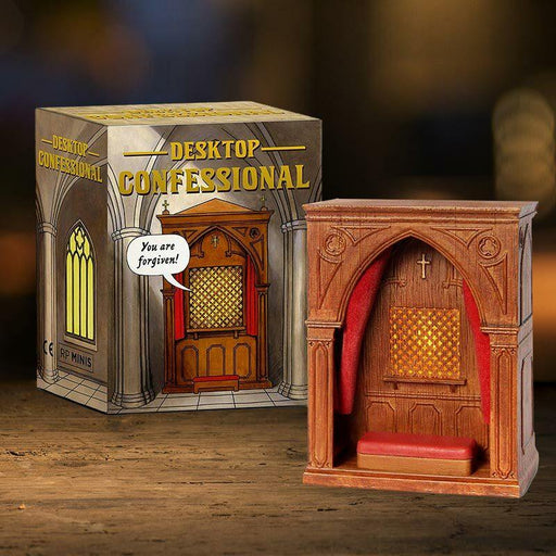 Mini Desktop Church Confessional - Unique Gift by Running Press