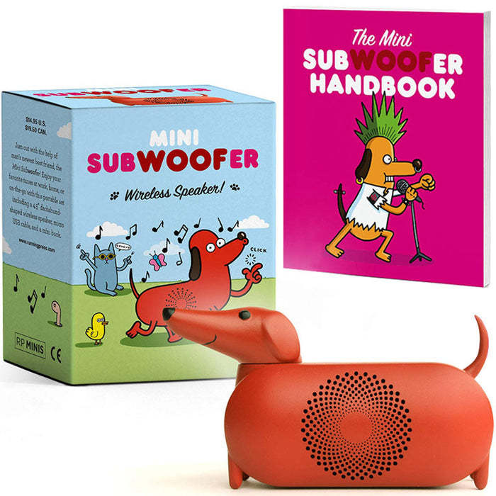 Mini SubWOOFer Portable Speaker - Unique Gift by Running Press