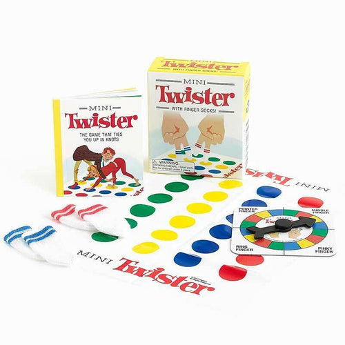 Mini Twister Game with Finger Socks - Unique Gifts - Running Press