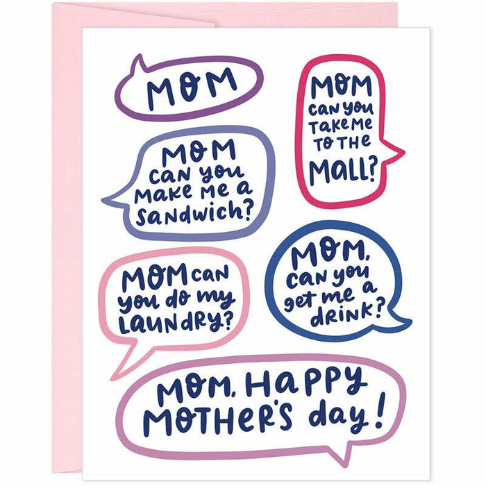 MOM! Can You? Mother's Day Card - Unique Gift by Grey Street Paper