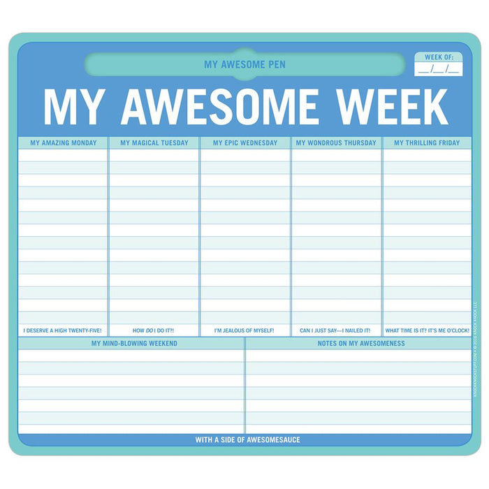 My Awesome Week Mousepad - Unique Gift by Knock Knock
