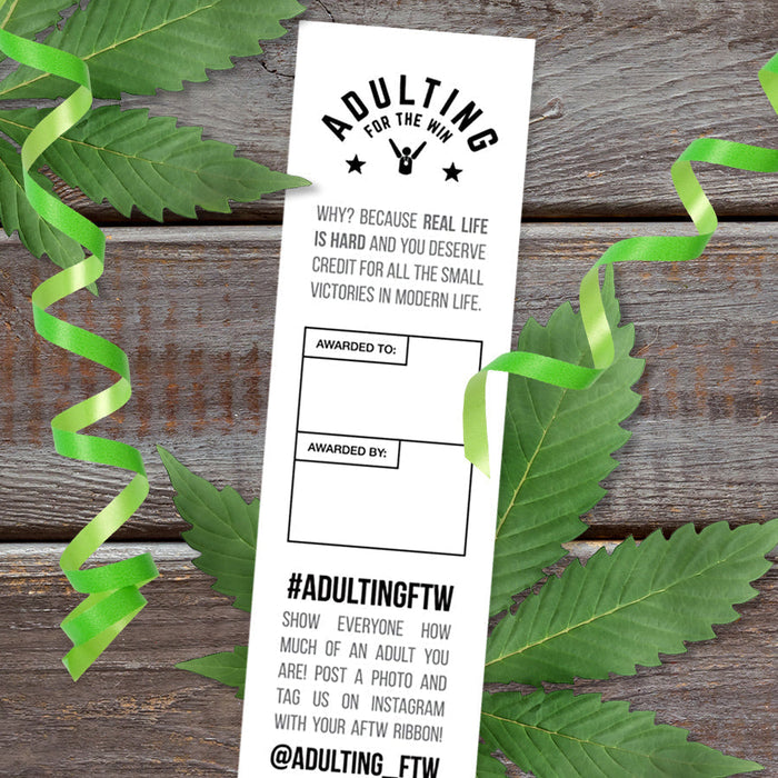 Never Not High 420 Award Ribbon - Unique Gift by AdultingFTW