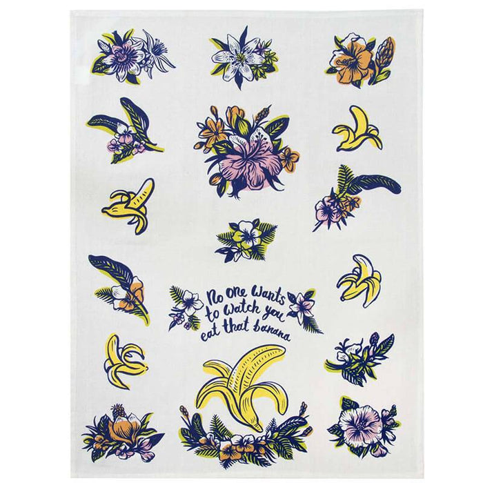 No One Wants To Watch You Eat That Banana Dish Towel - Unique Gift by Blue Q
