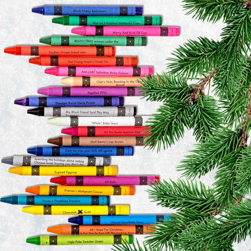 Offensive Crayons Holiday Edition - Unique Gifts - Offensive