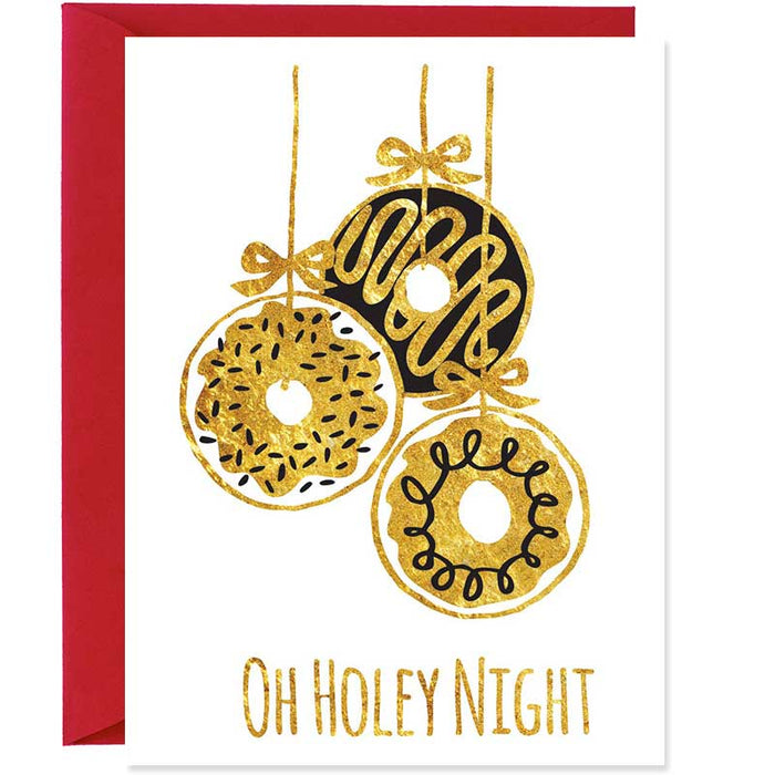 Oh Holey Night Christmas Card - Unique Gift by Smitten Kitten