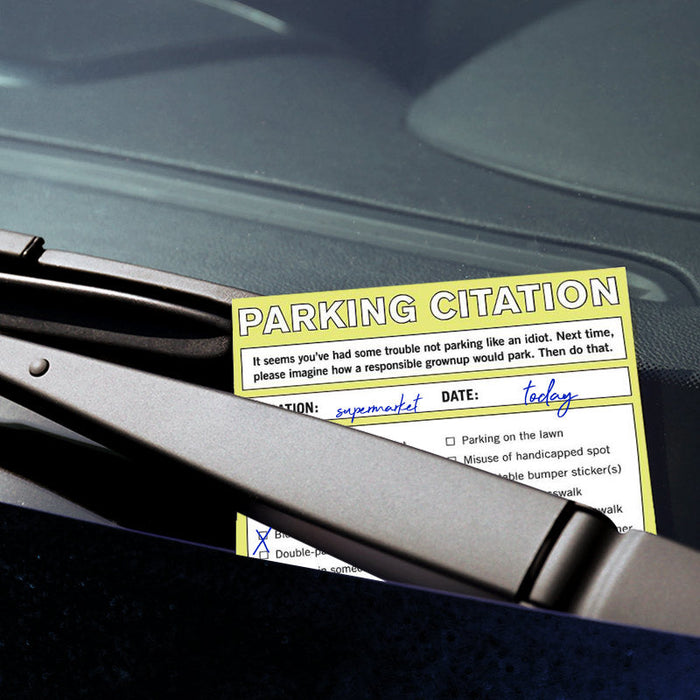 Parking Citation Nifty Notes - Unique Gift by Knock Knock