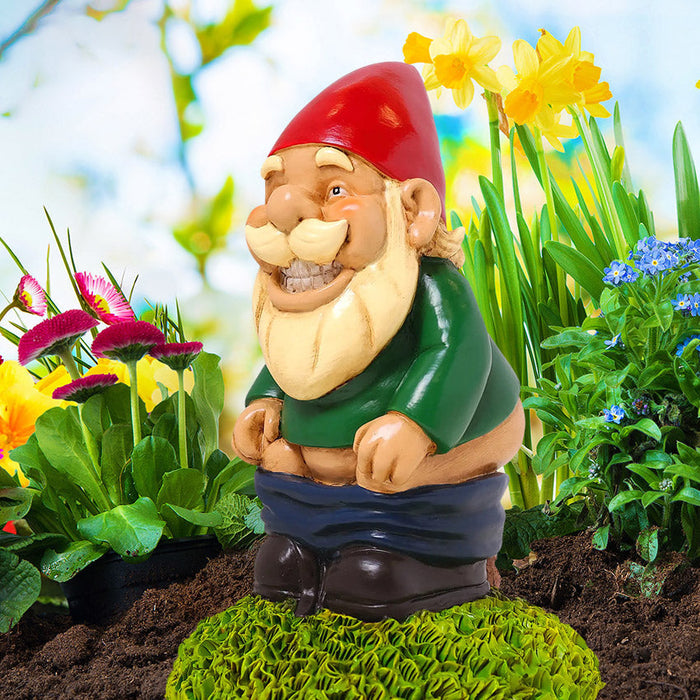 Pooping Garden Gnome - Unique Gift by Kwirkworks