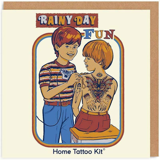 Rainy Day Fun Home Tattoo Kit Greeting Card - Unique Gift by Ohh Deer