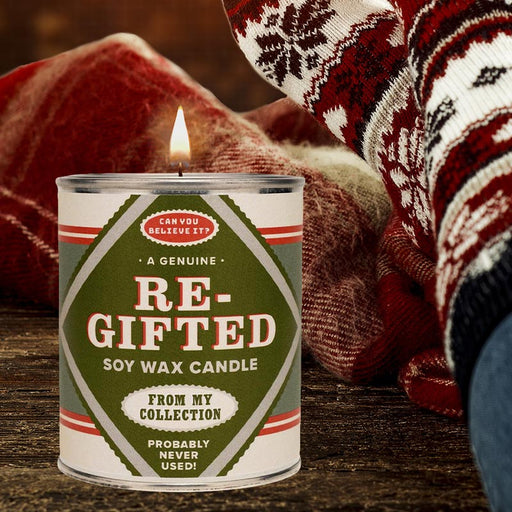Re-Gifted Limited Edition Christmas Candle - Unique Gift by Whiskey River Soap Co.