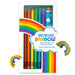 Recycled Rainbow Pencil + Eraser Set - Unique Gift by Snifty