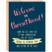 Sarcastic Welcome to Parenthood! Greeting Card - Unique Gift by Cheeky Kumquat