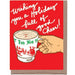 Scratch & Sniff Eggnog Christmas Card - Unique Gift by La Familia Green