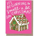 Scratch & Sniff Gingerbread House Christmas Card - Unique Gift by La Familia Green