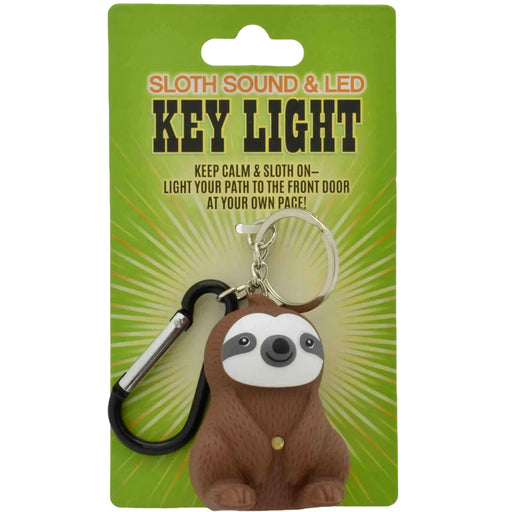 Sloth Keychain with LED + Sound - Unique Gift by Streamline