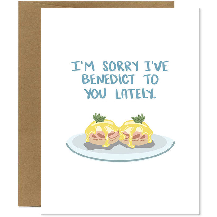 Sorry I've Benedict Lately Apology Card - Unique Gift by Knotty Cards