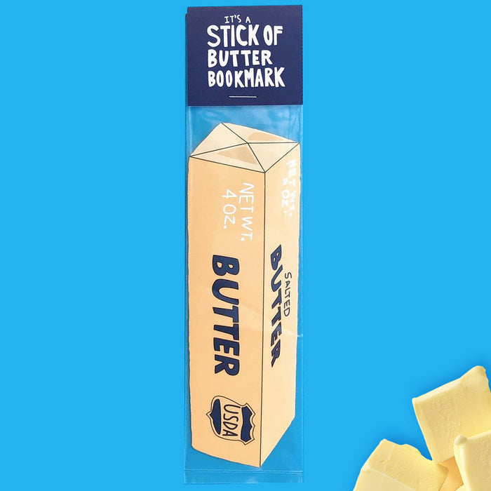 Stick of Butter Bookmark - Unique Gift by Humdrum Paper