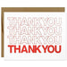 Thank You Plastic Bag Greeting Card - Unique Gift by a. favorite design