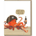 Thanks Matey Kraken Octopus Card - Unique Gift by modern printed matter