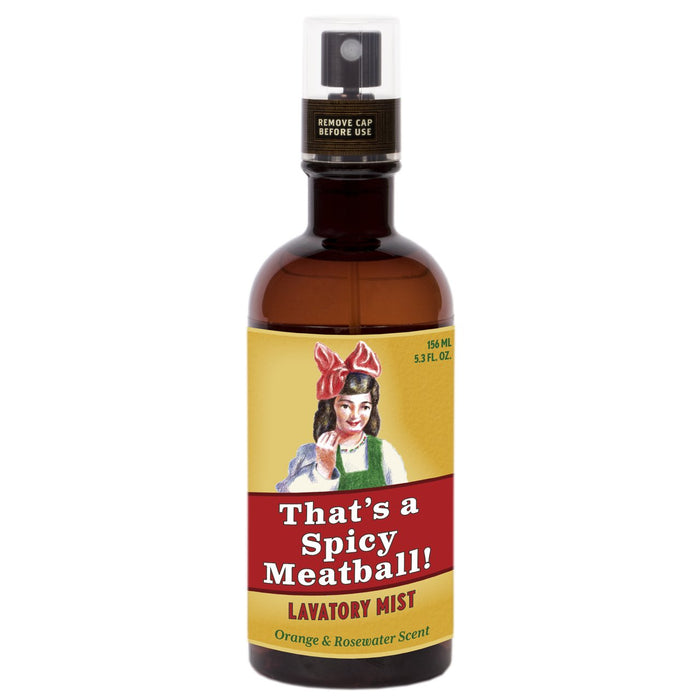 That's a Spicy Meatball Lavatory Mist - Unique Gift by Blue Q