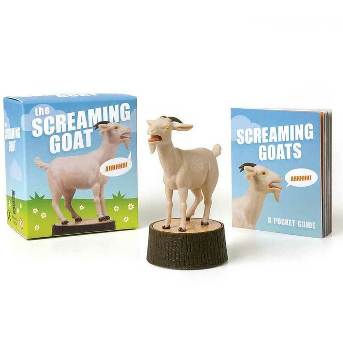 The Screaming Goat Mini Book + Figure - Unique Gift by Running Press