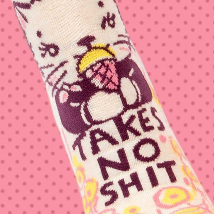 This Girl Takes No Sh*t Ankle Socks - Unique Gift by Blue Q